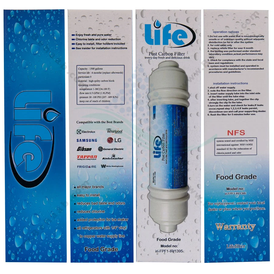 فیلتر پست کربن لایف - Post Activated Carbon PAC Water Filter Life
