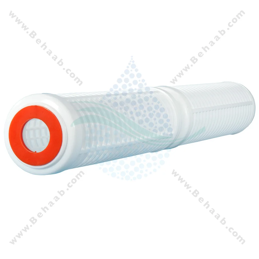 فیلتر توری پلاستیکی 20 اینچ اسلیم 50 میکرون اورینگ دار - 20inch Plastic 50 Micron Washable Net Filter Cartridge