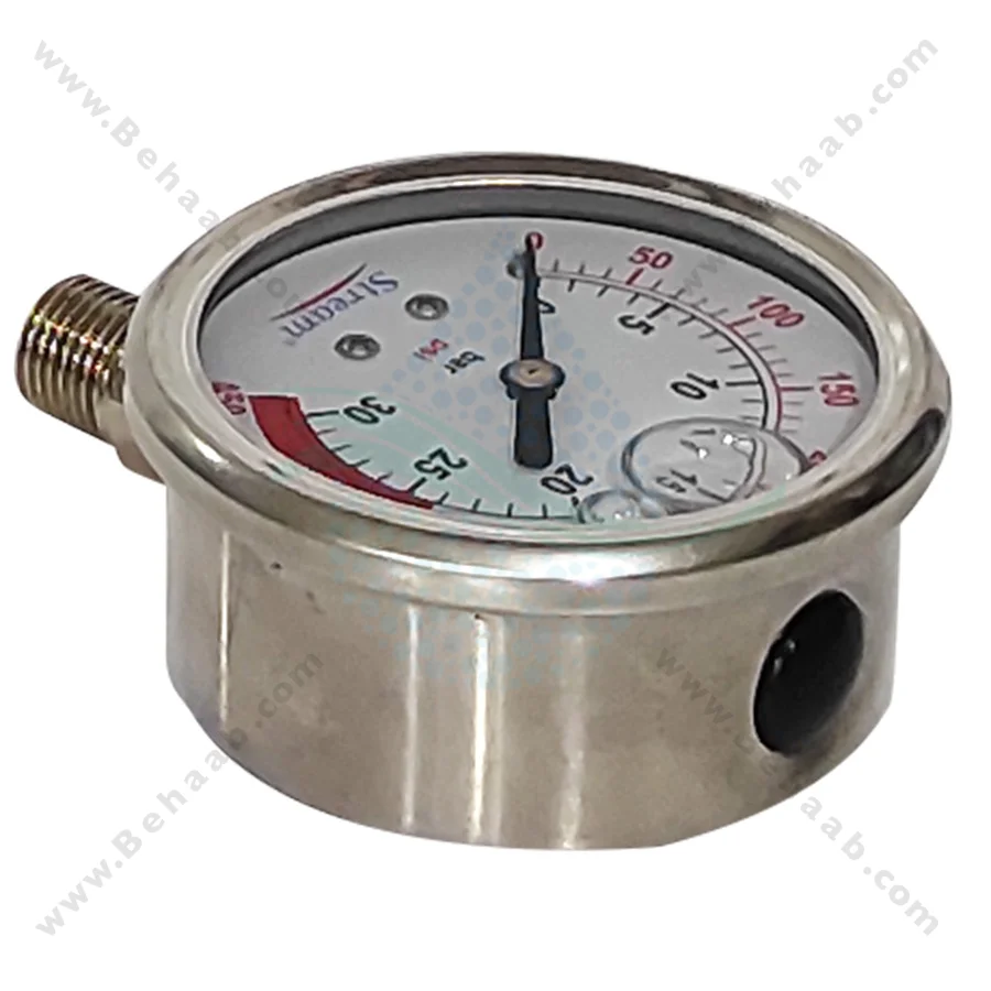 گیج فشار تصفیه آب استریم مدل YNT-60 - Stream Pressure Gauge YNT-60