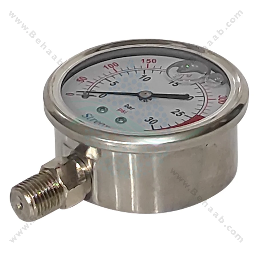 گیج فشار تصفیه آب استریم مدل YNT-60 - Stream Pressure Gauge YNT-60