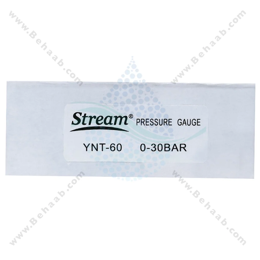 گیج فشار تصفیه آب استریم مدل YNT-60 - Stream Pressure Gauge YNT-60