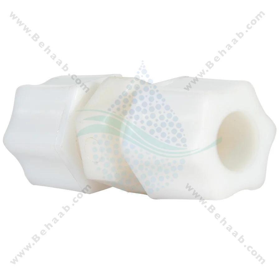 رابط شلنگ دو سر مهره 3/8 اینچ - 3/8 inch OD Tube Jaco Nylon Union Tube Fitting