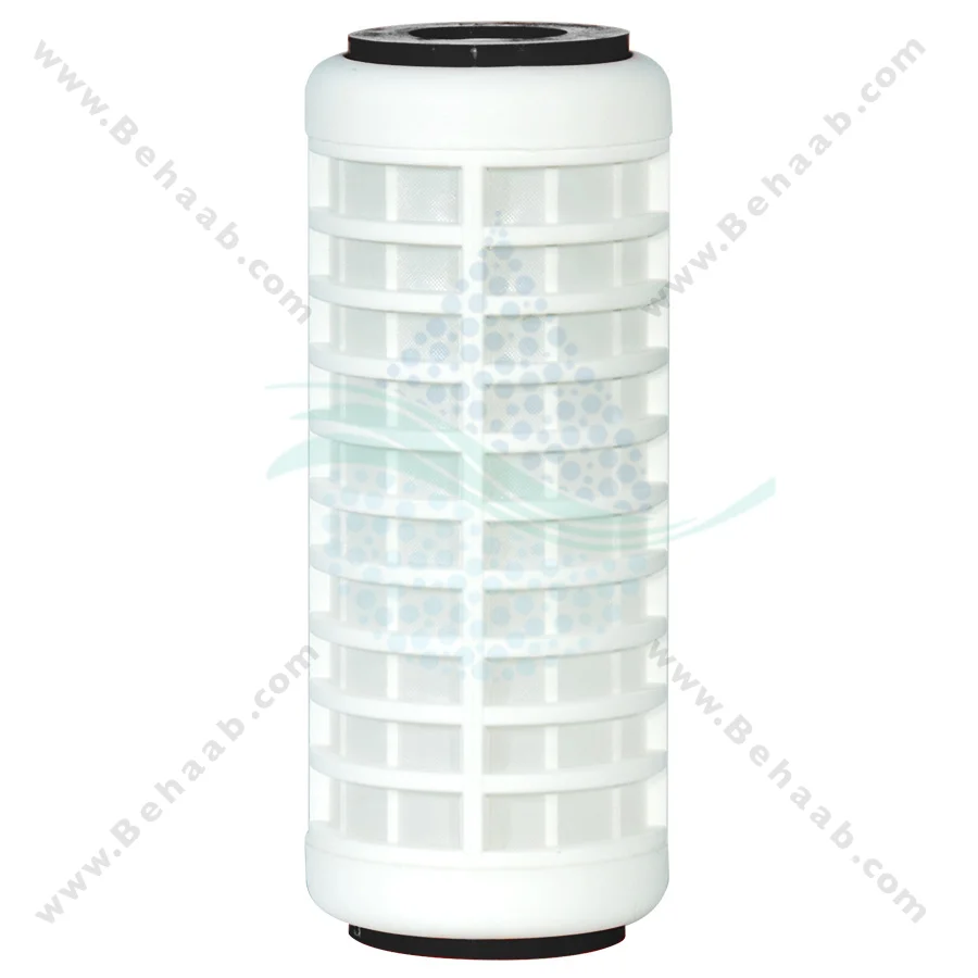 فیلتر توری پلاستیکی 5 اینچ 50 میکرون سوفیلتر - 5 inch Plastic 50 Micron Washable Net Filter Cartridge