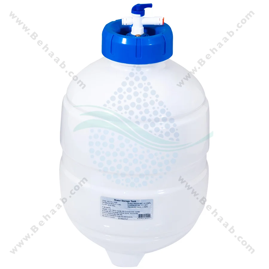 مخزن تصفیه آب 4 گالن مدل MY-X4.0-WH - 4 Gallon Reverse Osmosis Water Storage Tank MY-X4.0-WH