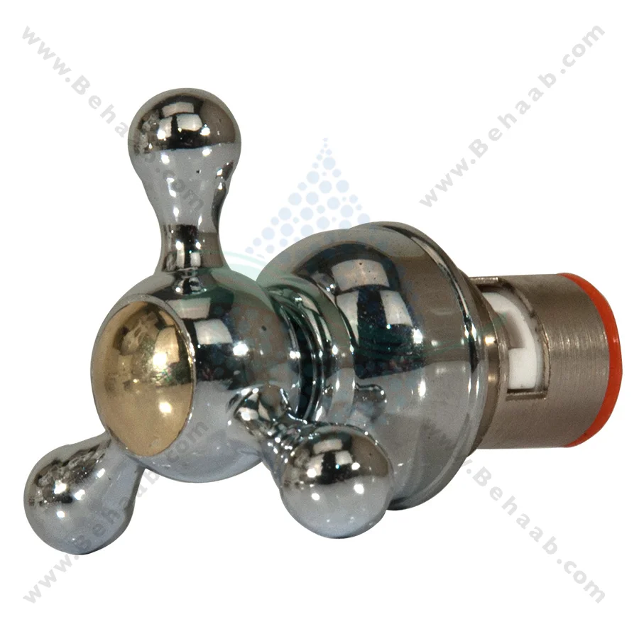 مغزی درشت شیر برداشت با فلکه سفید - Replacement Brass Ceramic Disk Tap Valve