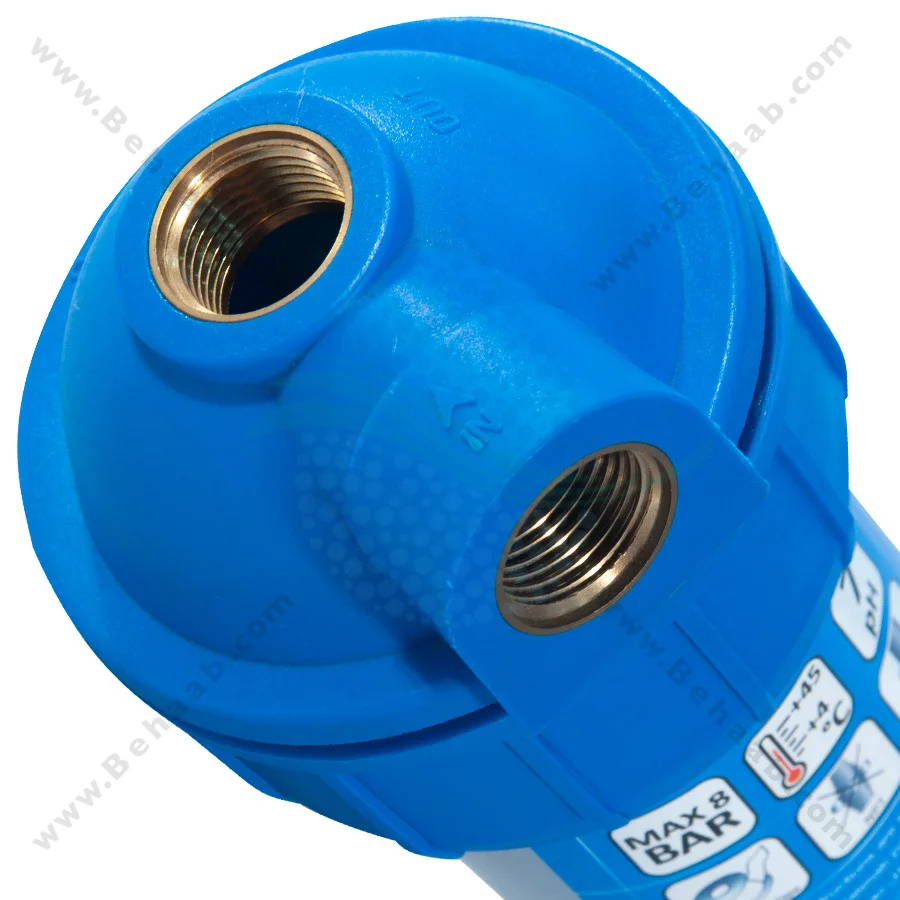 رسوب گیر پلی فسفات پکیج و آبگرمکن مدل L - Polyphosphate Filter for Lime at the Heating System Inlet
