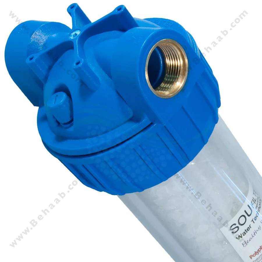 رسوب گیر پلی فسفات پکیج و آبگرمکن 20 اینچ - 20 Inch Polyphosphate Filter for Lime at the Heating System Inlet