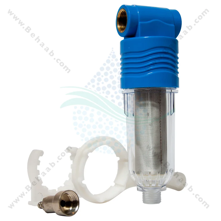 رسوب گیر پلی فسفات پکیج و آبگرمکن با فیلتر توری - Washable Net Filter and Polyphosphate Filter for Lime at the Heating System Inlet