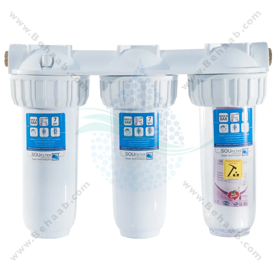 تصفیه آب سه مرحله آکوا سافت BEH-F03 - 3Stage Water Filtration System Aqua Soft BEH-F03