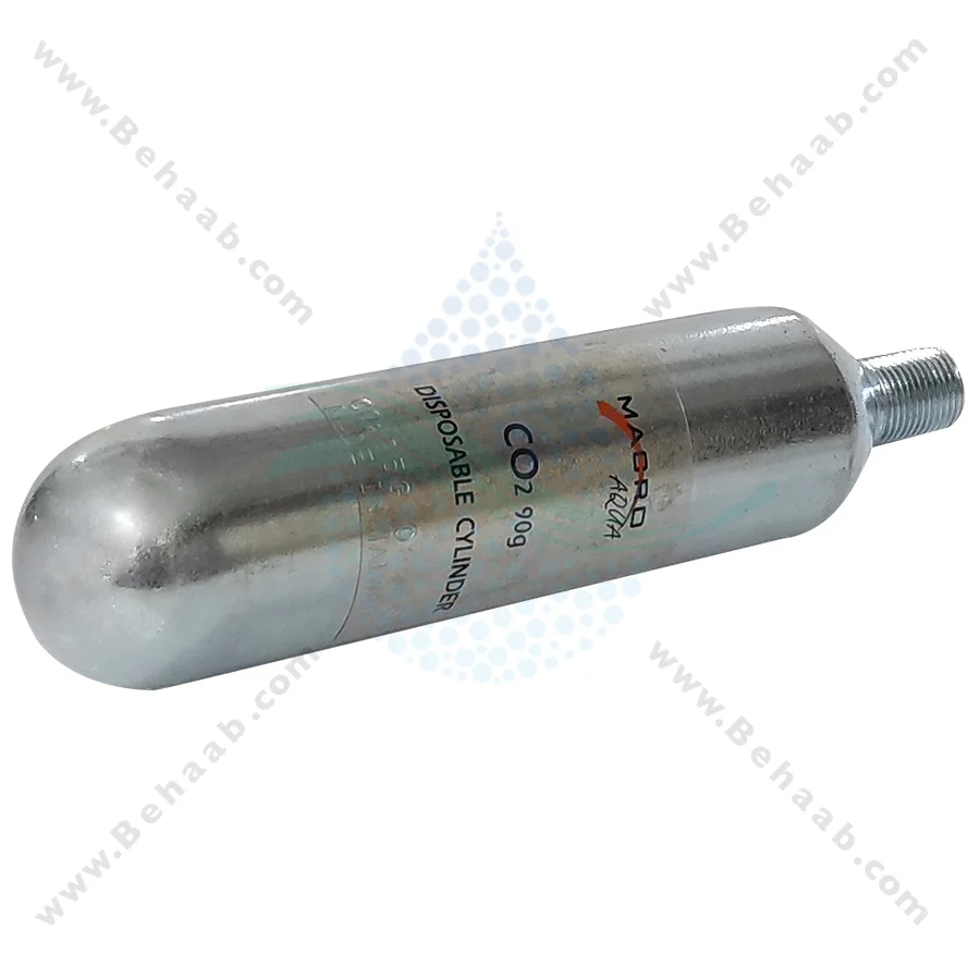 کپسول دی اکسید کربن 90 گرمی ماکرو آکوا - Macro Aqua Aquarium CO2 90g Disposable Cartridge