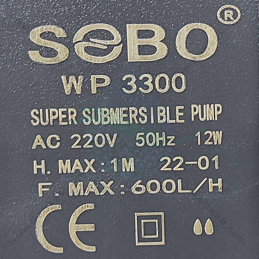 واتر پمپ آکواریوم سوبو مدل WP-3300 - Submersible Aquarium Pump SOBO WP-3300