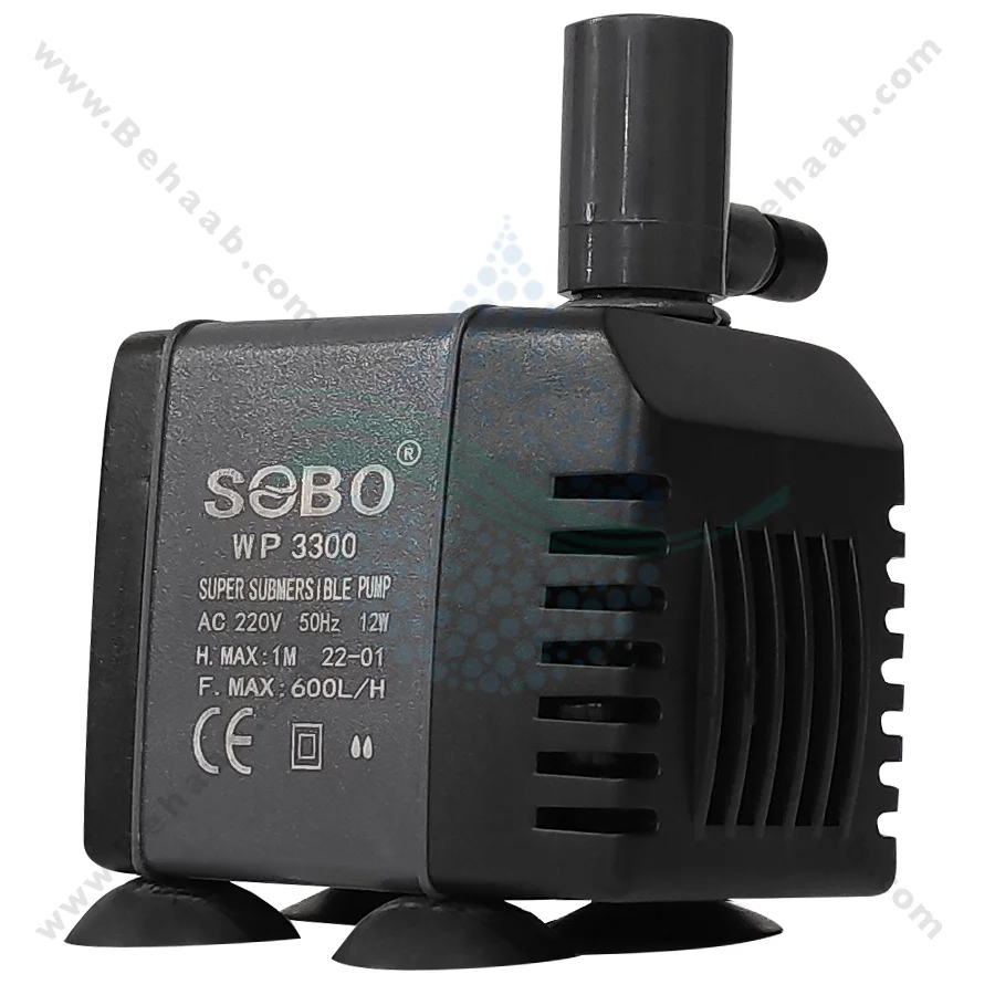 واتر پمپ آکواریوم سوبو مدل WP-3300 - Submersible Aquarium Pump SOBO WP-3300