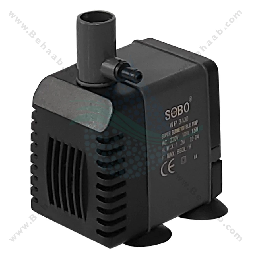 واتر پمپ آکواریوم سوبو مدل WP-3400 - Submersible Aquarium Pump SOBO WP-3400