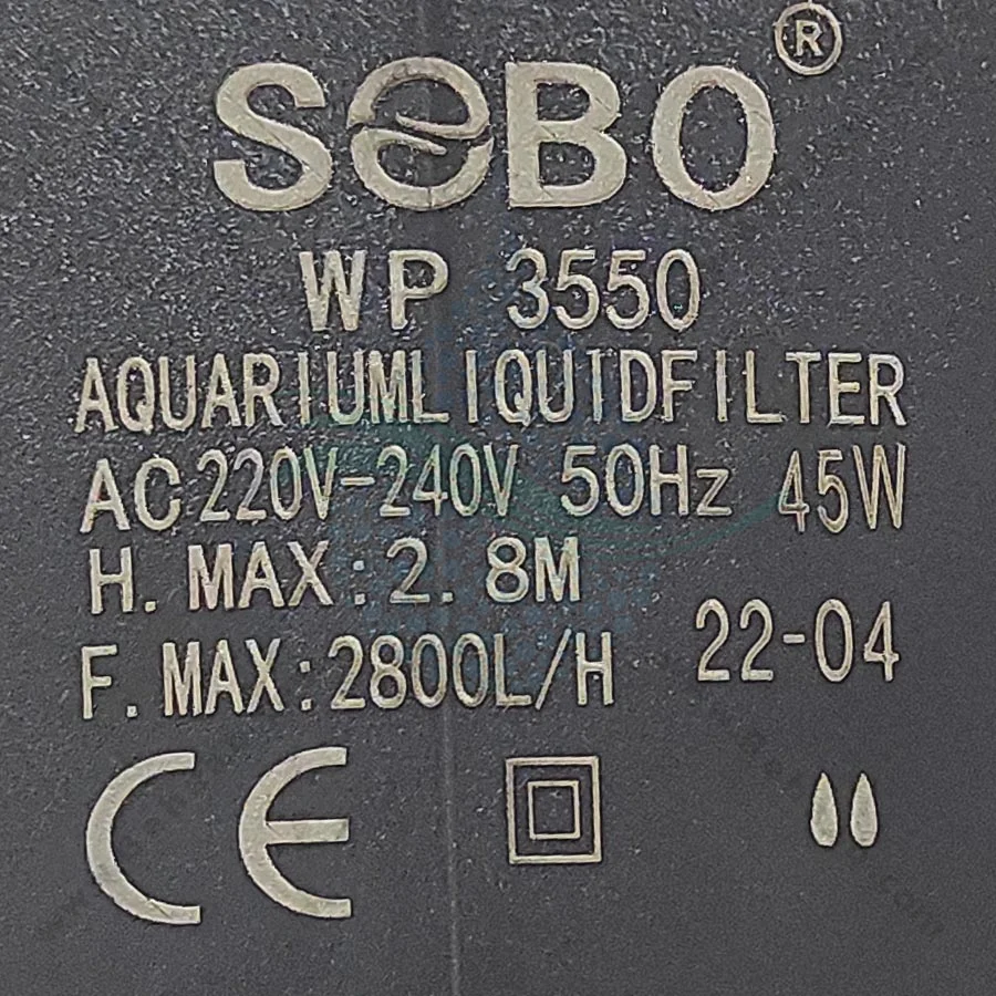 واتر پمپ آکواریوم سوبو مدل WP-3550 - Submersible Aquarium Pump SOBO WP-3550