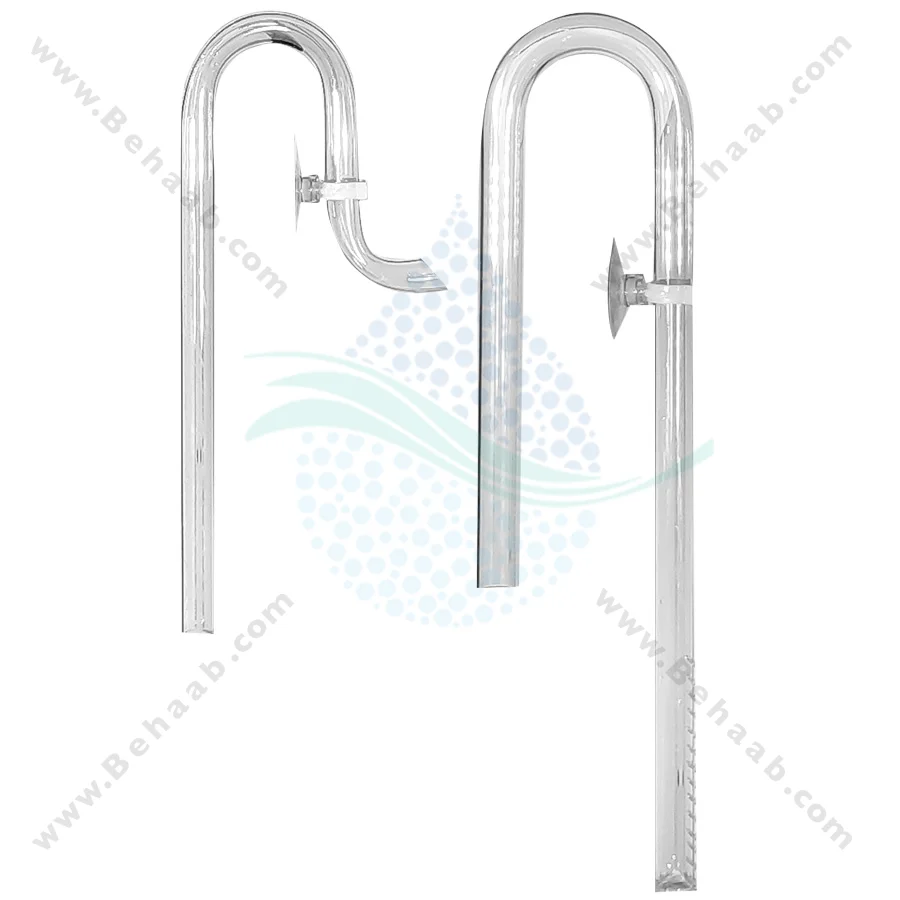 ست ورودی خروجی شیشه ای فیلتر آکواریوم سایز 16 میلی‌متر گرینر - GREENER Glass Pipe Inflow and Outflow 16mm for Aquarium