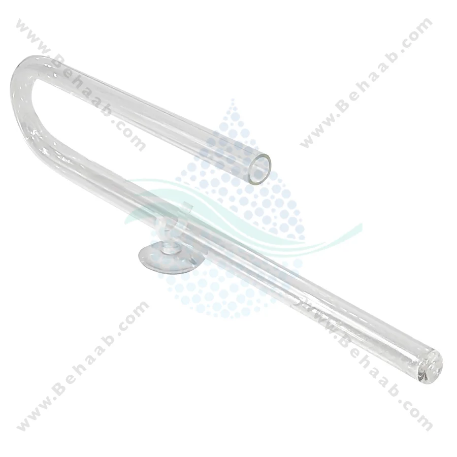 ست ورودی خروجی شیشه ای فیلتر آکواریوم سایز 16 میلی‌متر گرینر - GREENER Glass Pipe Inflow and Outflow 16mm for Aquarium