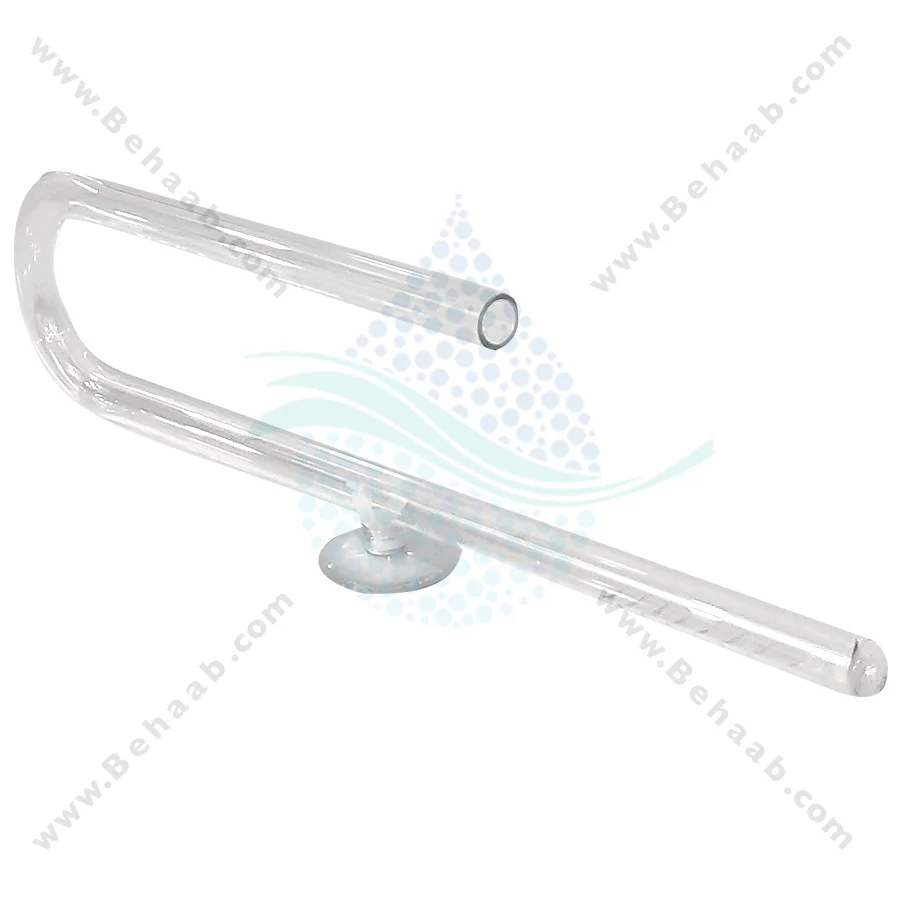 ست ورودی خروجی شیشه ای فیلتر آکواریوم سایز 12 میلی‌متر گرینر ویولت - GREENER Glass Lily Pipe Inflow and Outflow 12mm for Aquarium