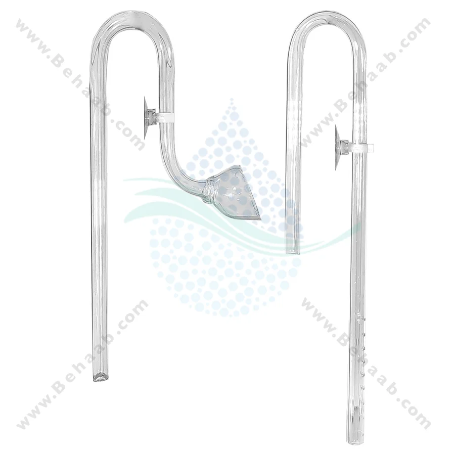 ست ورودی خروجی شیشه ای فیلتر آکواریوم سایز 12 میلی‌متر گرینر ویولت - GREENER Glass Lily Pipe Inflow and Outflow 12mm for Aquarium