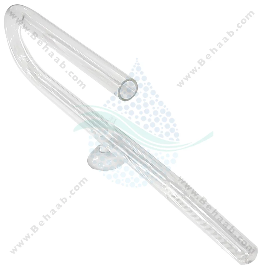 ست ورودی خروجی شیشه ای فیلتر آکواریوم سایز 16 میلی‌متر گرینر ویولت - GREENER Glass Lily Pipe Inflow and Outflow 16mm for Aquarium