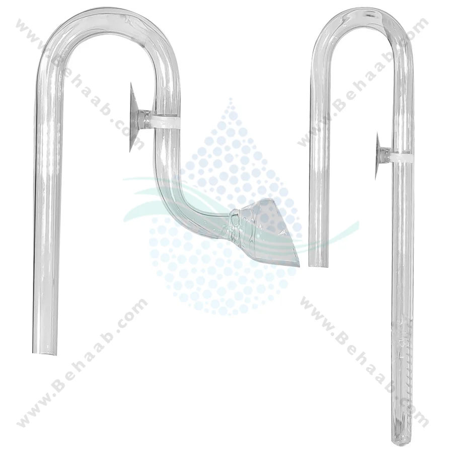 ست ورودی خروجی شیشه ای فیلتر آکواریوم سایز 16 میلی‌متر گرینر ویولت - GREENER Glass Lily Pipe Inflow and Outflow 16mm for Aquarium