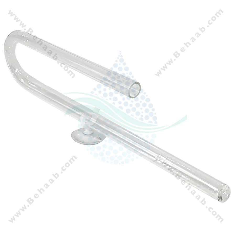 ست ورودی خروجی شیشه ای فیلتر آکواریوم سایز 16 به 12 میلی‌متر گرینر - GREENER Glass Pipe Inflow and Outflow 12/16mm for Aquarium