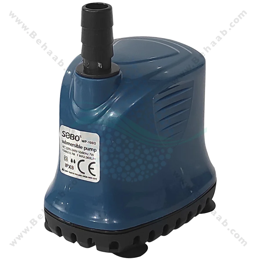 واتر پمپ کف کش خشک و تر سوبو مدل WP-100D - Submersible Aquarium Pump SOBO WP-100D