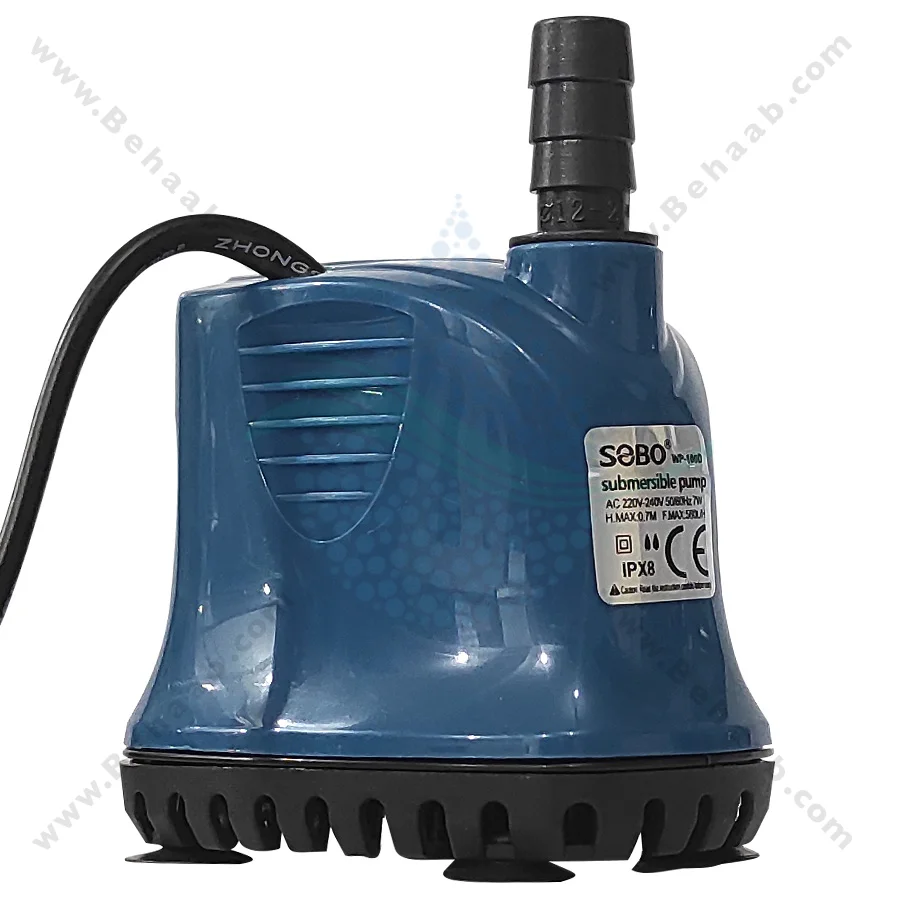 واتر پمپ کف کش خشک و تر سوبو مدل WP-100D - Submersible Aquarium Pump SOBO WP-100D