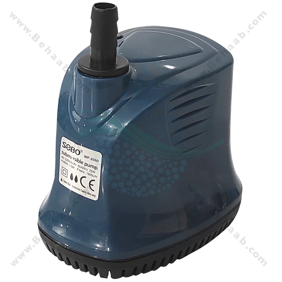 واتر پمپ کف کش خشک و تر سوبو مدل WP-200D - Submersible Aquarium Pump SOBO WP-200D