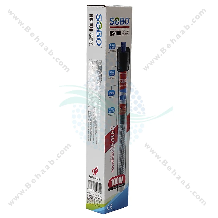بخاری آکواریوم 100 وات سوبو HS-100 - SOBO HS-100 Aquarium Heaters