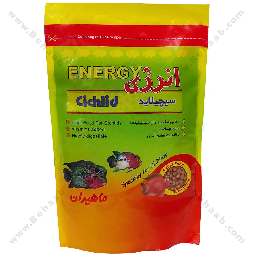 غذای ماهی انرژی سیچلاید 100 گرمی - Fish Food Energy Cichlid 100g
