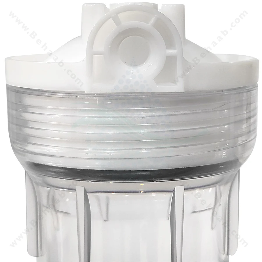 هوزینگ شفاف تصفیه آب خانگی سوفیلتر تک اورینگ ایرانی - 10-Inch Transparent Water Filter Housing 1/4 Ports For Reverse Osmosis Systems SouFilter