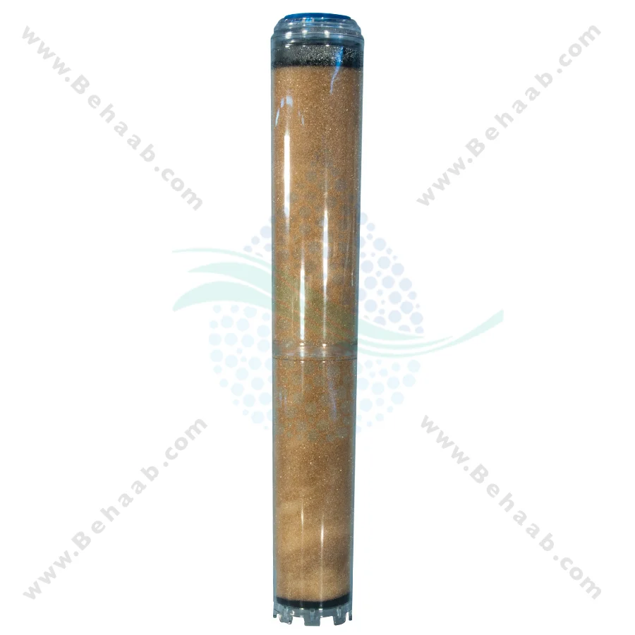 رسوب گیر کولر آبی با فیلتر الیافی و رزینی 20 اینچ اسلیم - Anti Scaling Swamp Cooler with 20 inch Slim PP and Resin Water Filter