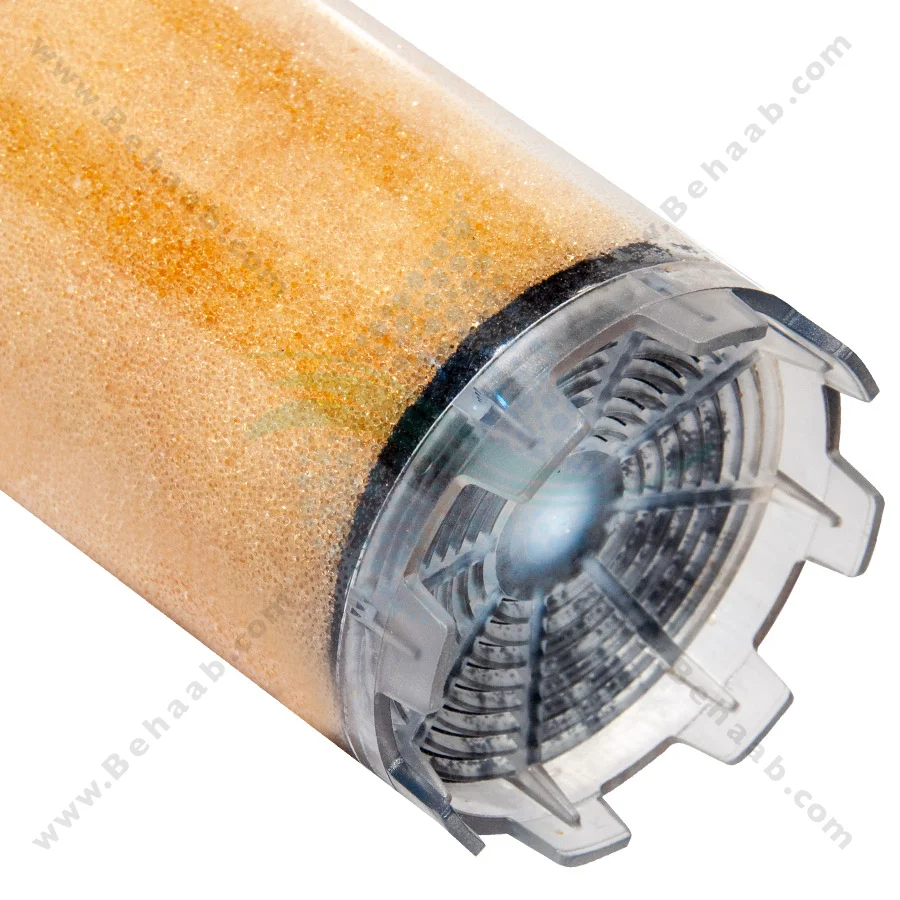 رسوب گیر کولر آبی با فیلتر الیافی و رزینی 20 اینچ اسلیم - Anti Scaling Swamp Cooler with 20 inch Slim PP and Resin Water Filter