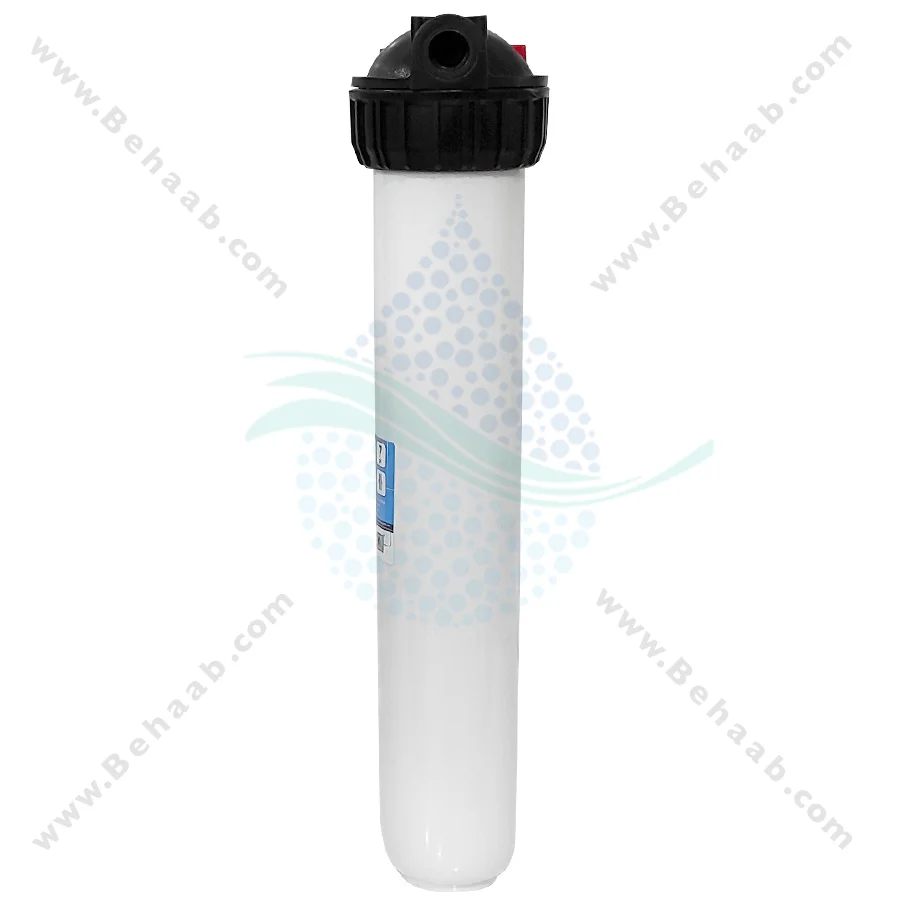 رسوب گیر کولر آبی با فیلتر الیافی و رزینی 20 اینچ اسلیم - Anti Scaling Swamp Cooler with 20 inch Slim PP and Resin Water Filter