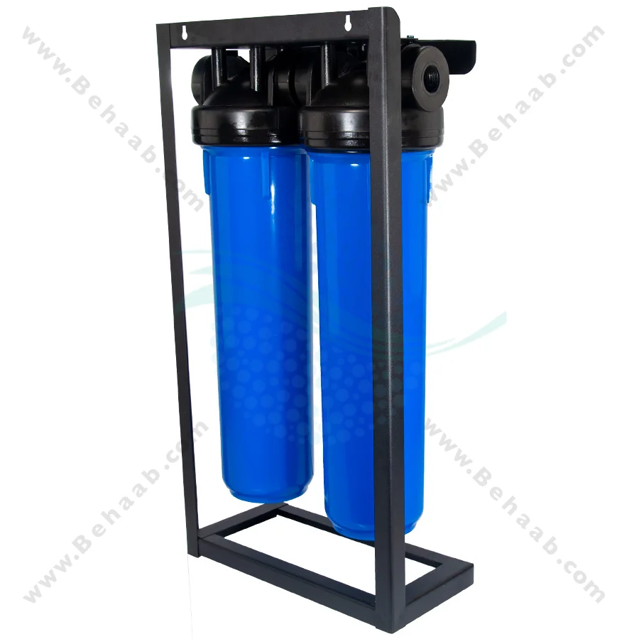 رسوب گیر کولر آبی با فیلتر الیافی و رزینی 20 اینچ جامبو - Anti Scaling Swamp Cooler with 20 inch Jumbo PP and Resin Water Filter