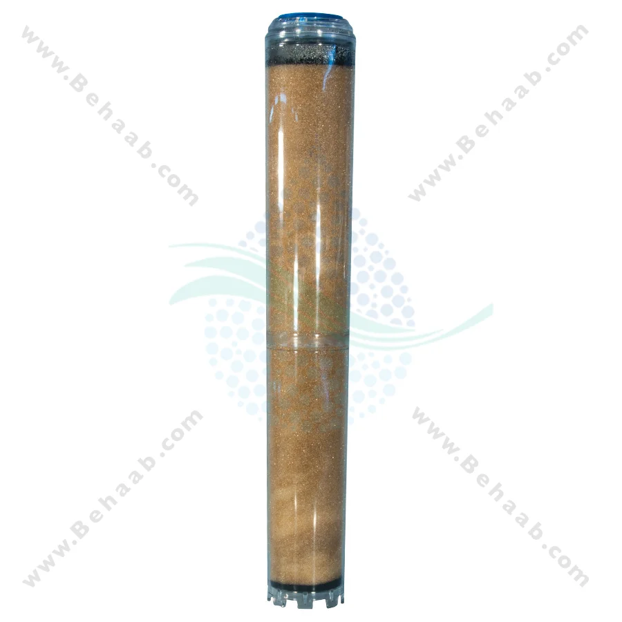 رسوب گیر کولر آبی با فیلتر الیافی، کربن و رزینی 20 اینچ اسلیم - Anti Scaling Swamp Cooler with 20 inch Slim PP-GAC and Resin Water Filter