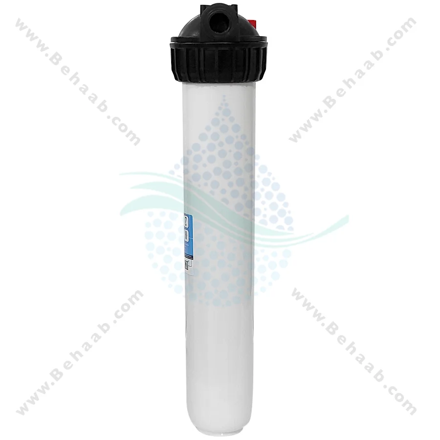 رسوب گیر کولر آبی با فیلتر الیافی، کربن و رزینی 20 اینچ اسلیم - Anti Scaling Swamp Cooler with 20 inch Slim PP-GAC and Resin Water Filter