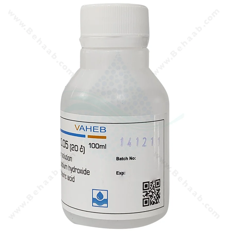 محلول بافر ph 4 حجم 100 سی سی واهب - VAHEB Buffer Solution pH 4 100ml