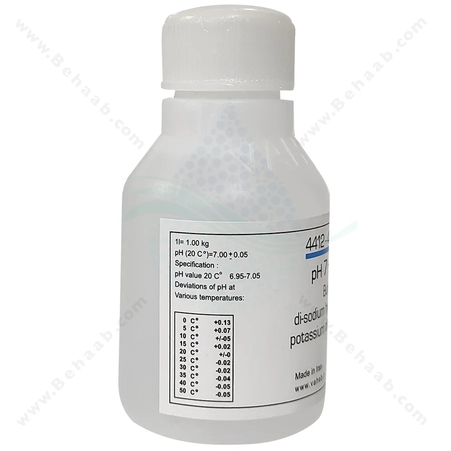 محلول بافر ph 7 حجم 100 سی سی واهب - VAHEB Buffer Solution pH 7 100ml