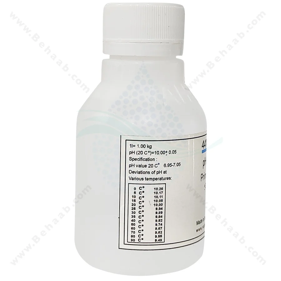 محلول بافر ph 10 حجم 100 سی سی واهب - VAHEB Buffer Solution pH 10 100ml