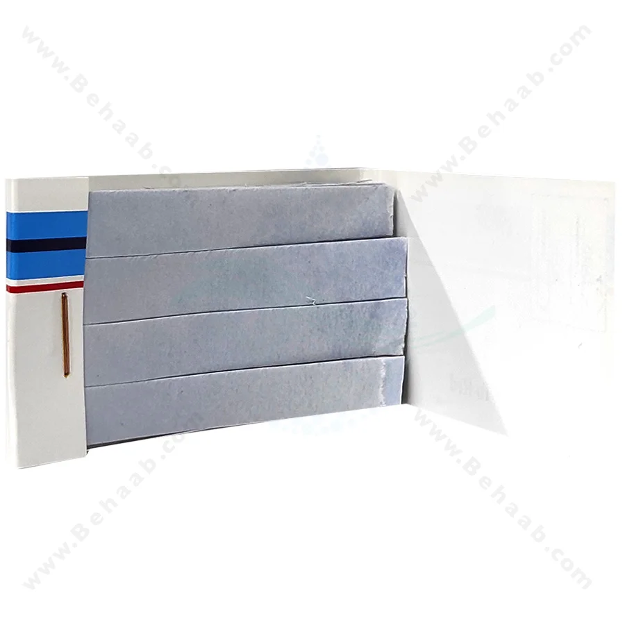 کاغذ تورنسل آبی واهب مدل V-104 - VAHEB V-104 Blue Litmus pH Test Paper Acid Indicator 60 strips