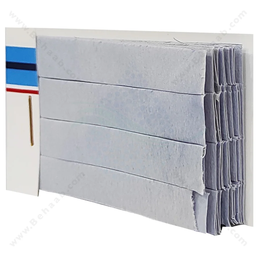 کاغذ تورنسل آبی واهب مدل V-104 - VAHEB V-104 Blue Litmus pH Test Paper Acid Indicator 60 strips
