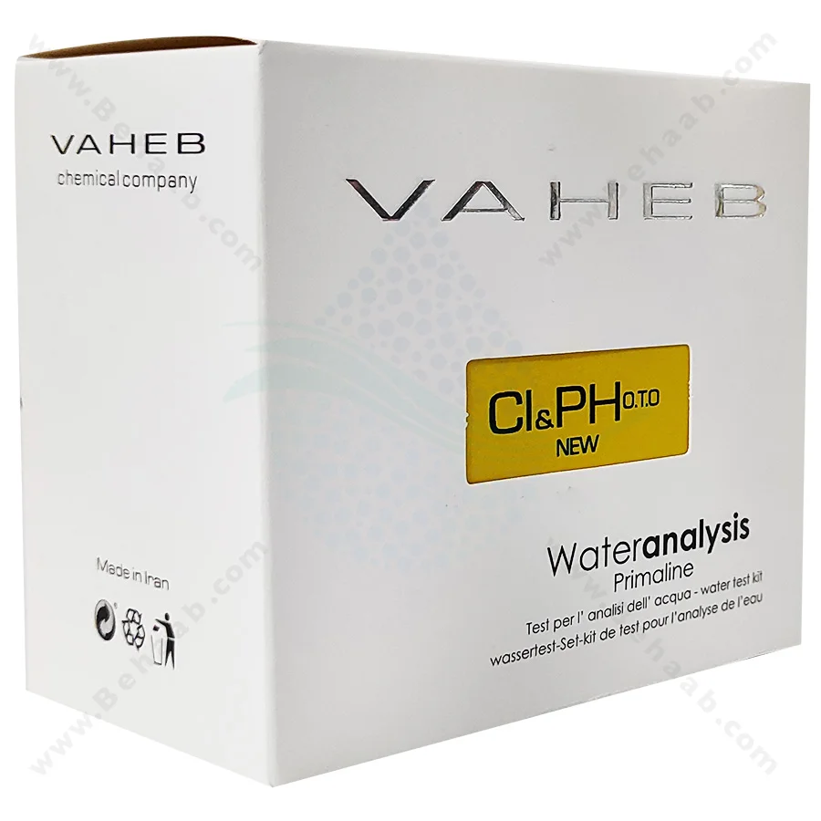 کیت اندازه گیری کلر و PH واهب مدل V-610 - VAHEB V-610 OTO Test Kit for pH and Chlorine