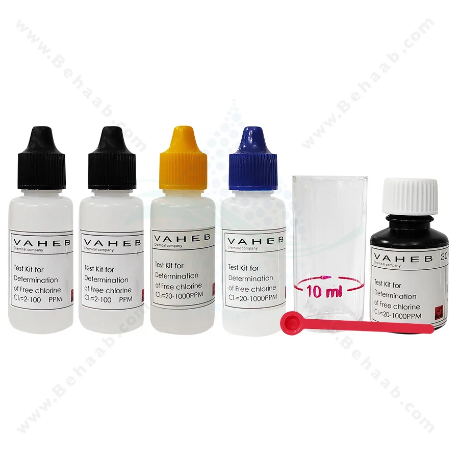 کیت اندازه گیری کلر به روش یدومتری واهب مدل V-317 - VAHEB V-317 Test Kit Chlorine By Iodometric Titration