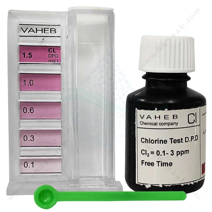 کیت اندازه گیری کلر پودری DPD واهب مدل VE-311 - VAHEB VE-311 DPD Chlorine Test Powder