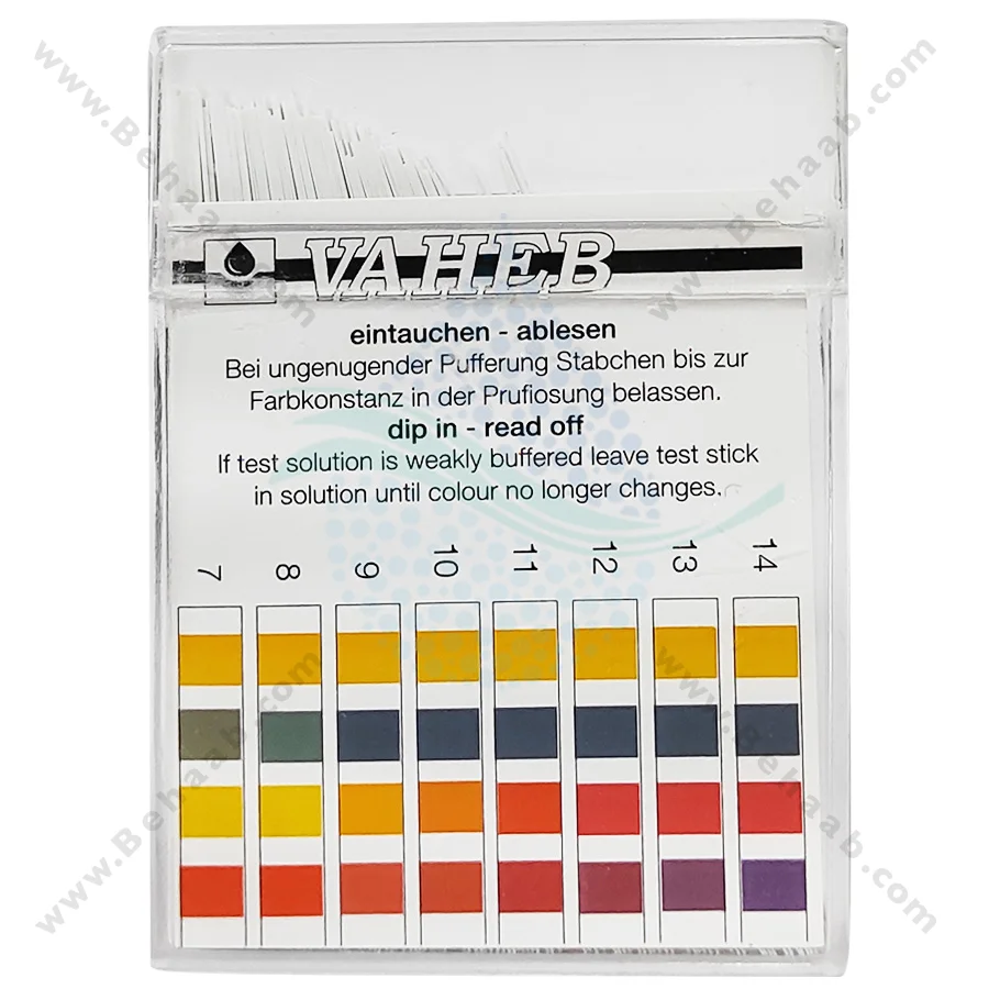 کاغذ اندازه گیری ph آب آکواریوم واهب مدل V-103 - VAHEB V-103 Test Strips Freshwater and Saltwater Aquarium