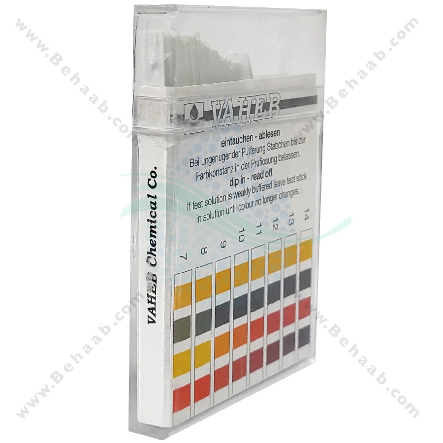 کاغذ اندازه گیری ph آب آکواریوم واهب مدل V-103 - VAHEB V-103 Test Strips Freshwater and Saltwater Aquarium
