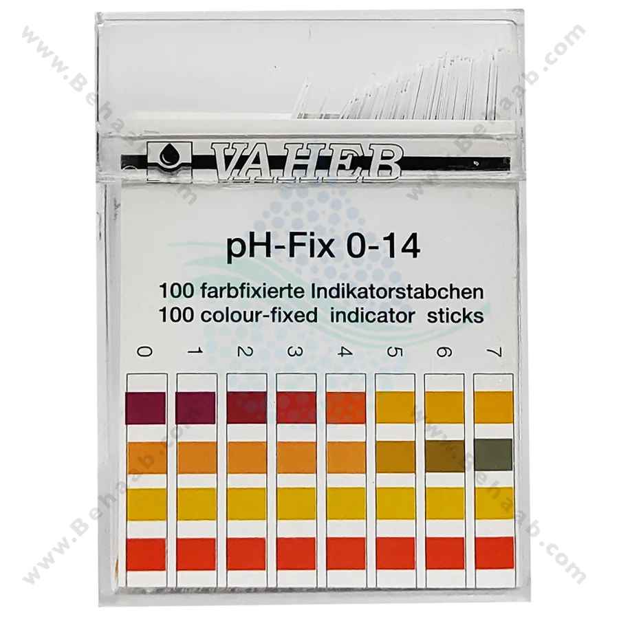 کاغذ اندازه گیری ph آب آکواریوم واهب مدل V-103 - VAHEB V-103 Test Strips Freshwater and Saltwater Aquarium