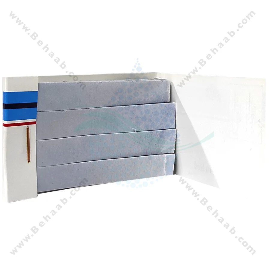کاغذ اندازه گیری ph آب آکواریوم واهب مدل V-104 - VAHEB V-104 Aquarium Water Blue Litmus pH Test Paper Acid Indicator 60 strips