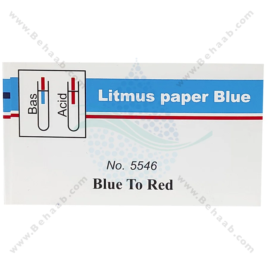 کاغذ اندازه گیری ph آب آکواریوم واهب مدل V-104 - VAHEB V-104 Aquarium Water Blue Litmus pH Test Paper Acid Indicator 60 strips